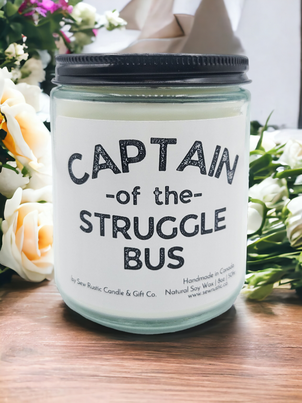 Captain of the Struggle Bus 8oz Soy Candle
